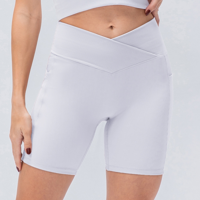 SKL-YD12433 QUICK DRY HIGH WAIST YOGA SHORTS