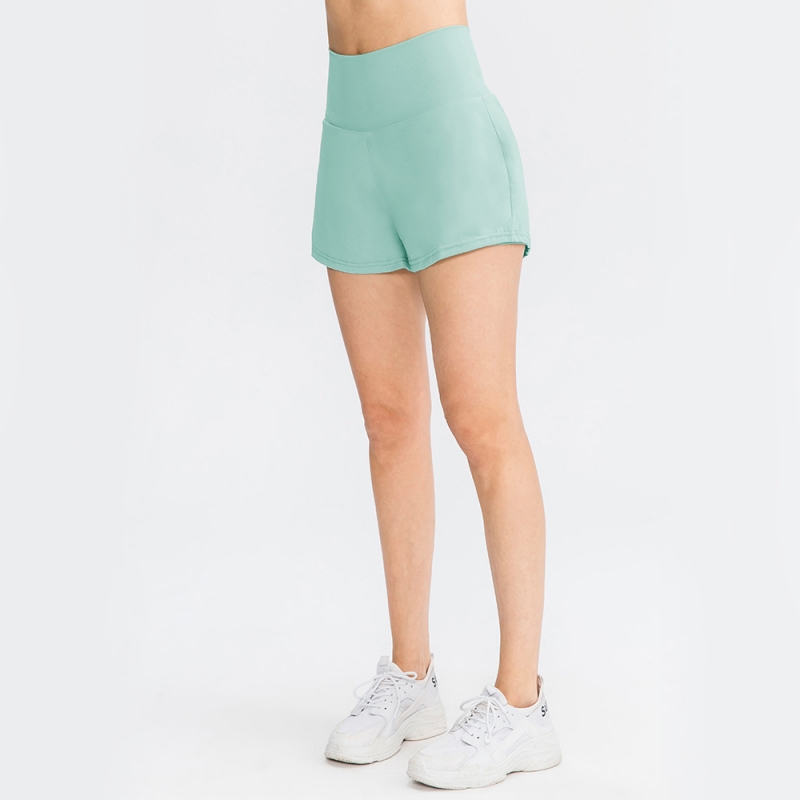 SKL-YD02414 QUICK DRY HIGH WAIST YOGA SHORTS