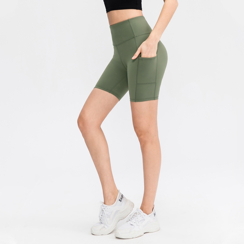 SKL-YD02411 QUICK DRY HIGH WAIST YOGA SHORTS