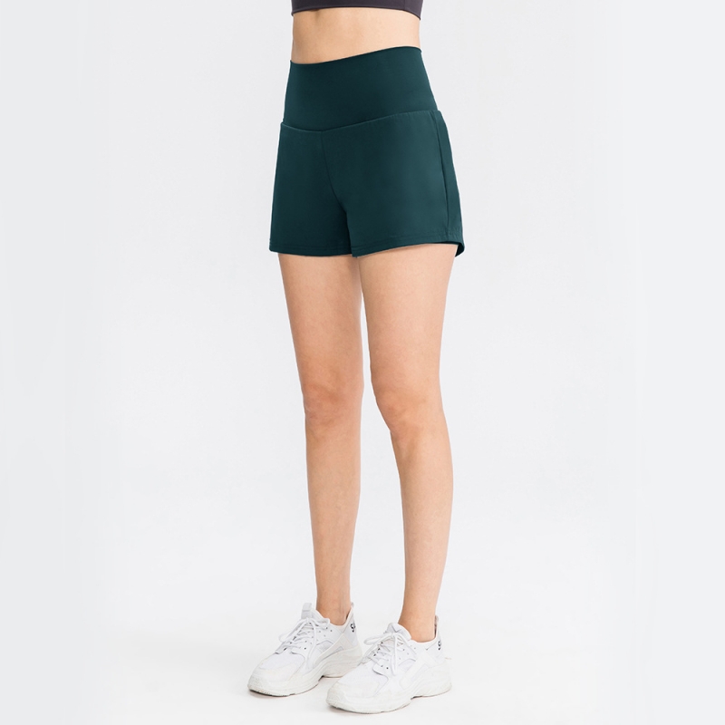 SKL-YD02414 QUICK DRY HIGH WAIST YOGA SHORTS