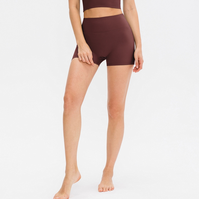 SKL-YD12422 QUICK DRY HIGH WAIST YOGA SHORTS