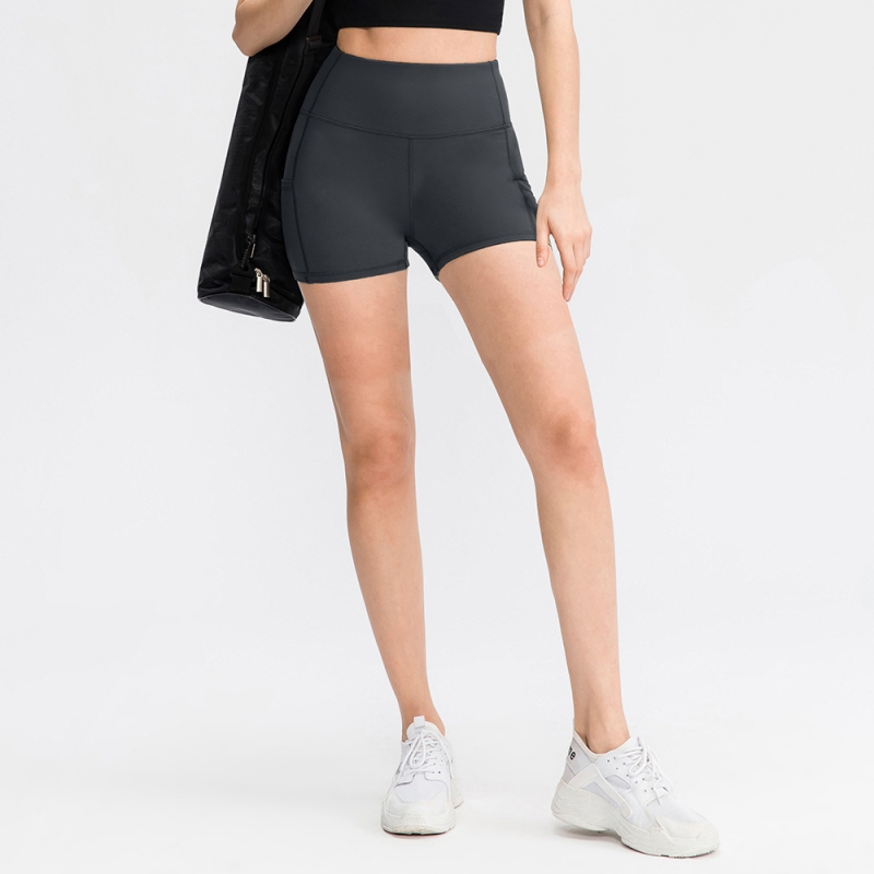 SKL-YD12427 QUICK DRY HIGH WAIST YOGA SHORTS