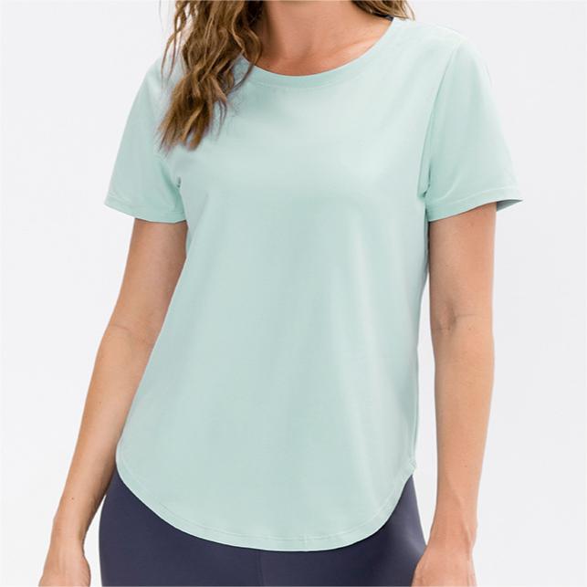 SKL-YD12218 QUICK DRY ROUND NECKLINE SHORT SLEEVE