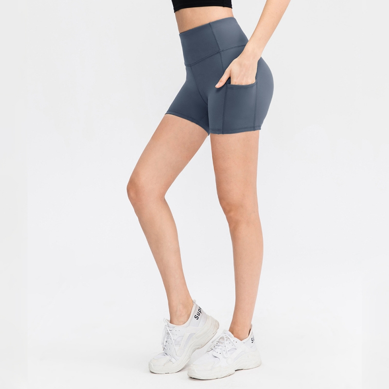 SKL-YD12427 QUICK DRY HIGH WAIST YOGA SHORTS