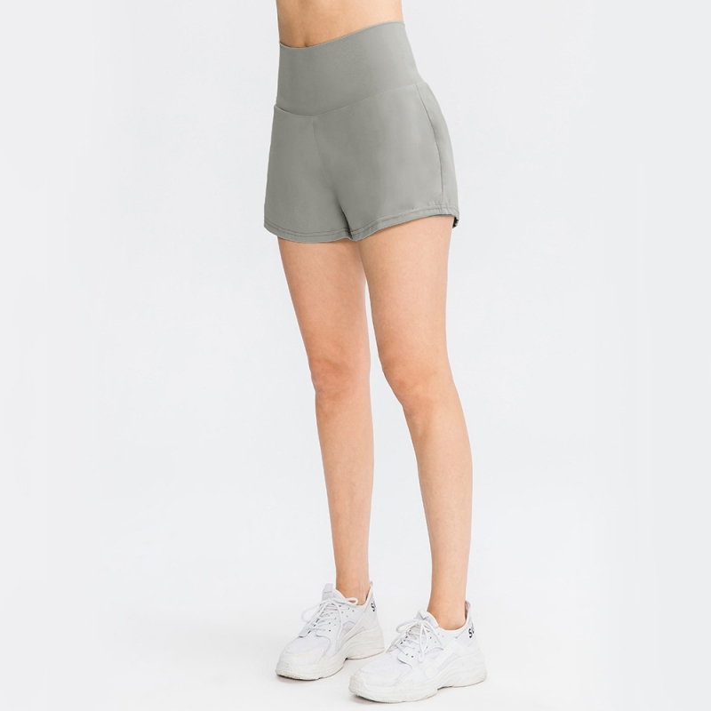 SKL-YD02414 QUICK DRY HIGH WAIST YOGA SHORTS