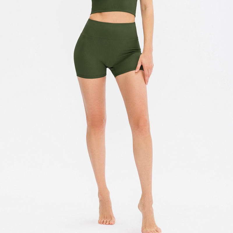 SKL-YD12422 QUICK DRY HIGH WAIST YOGA SHORTS