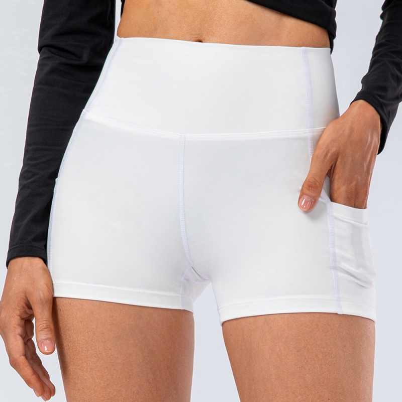 SKL-YD12428 QUICK DRY HIGH WAIST YOGA SHORTS