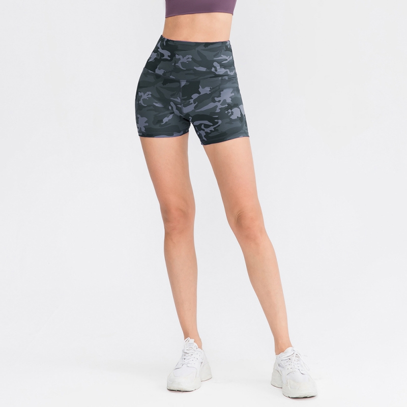 SKL-YD02412 QUICK DRY HIGH WAIST YOGA SHORTS