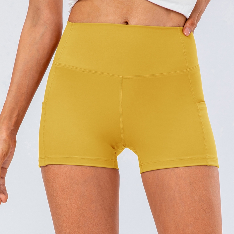 SKL-YD12428 QUICK DRY HIGH WAIST YOGA SHORTS