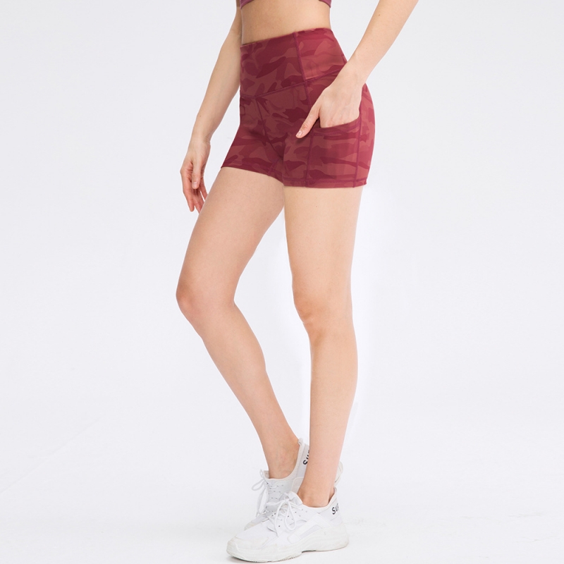 SKL-YD12427 QUICK DRY HIGH WAIST YOGA SHORTS