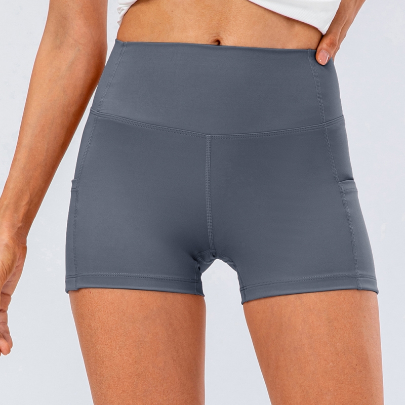 SKL-YD12428 QUICK DRY HIGH WAIST YOGA SHORTS