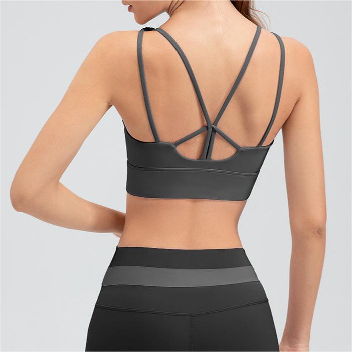 SKL-YD22751 HIGH STRETCHY BACKLESS YOGA BRA