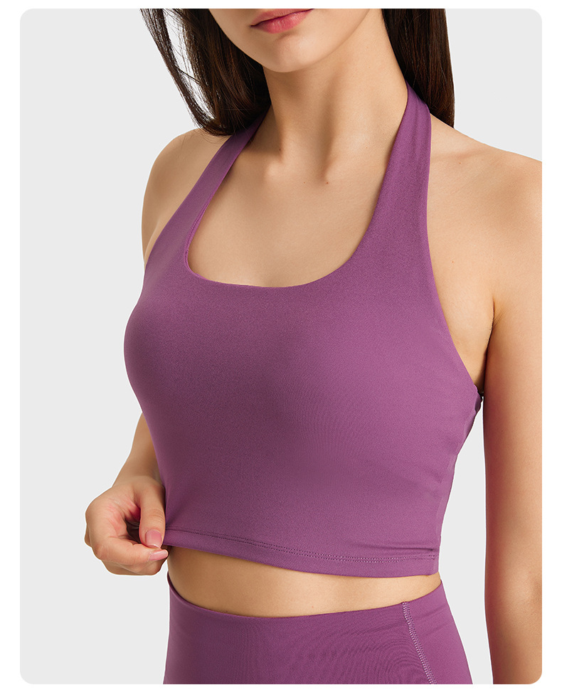 Halter Sexy Solid Color Yoga Bras