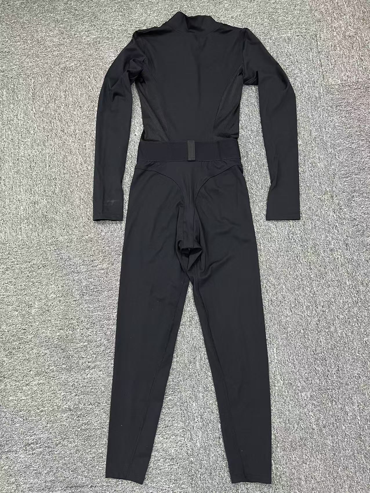 Autumn And Winter Stand Collar Half Zipper Fitness Jumpsuit  QS80426