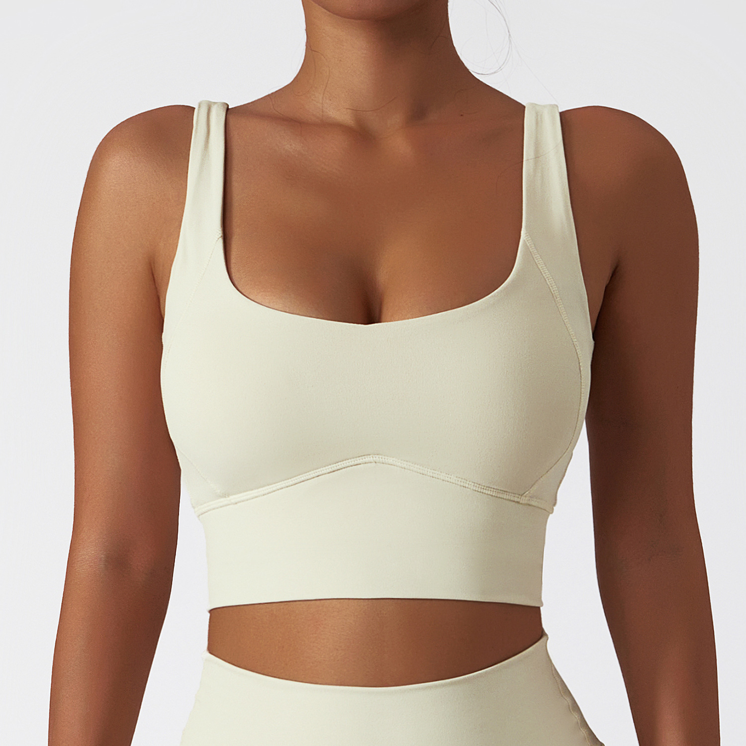 Wide Hem Soft Material Yoga Bra