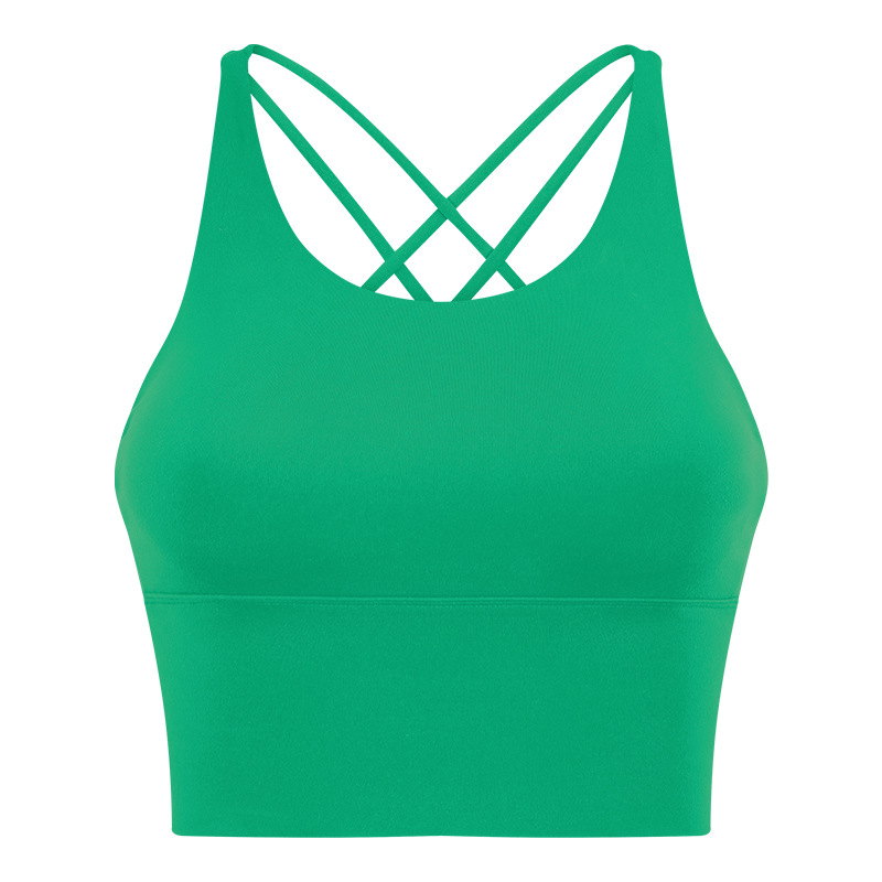 Soft Material Solid Color Sports Bras