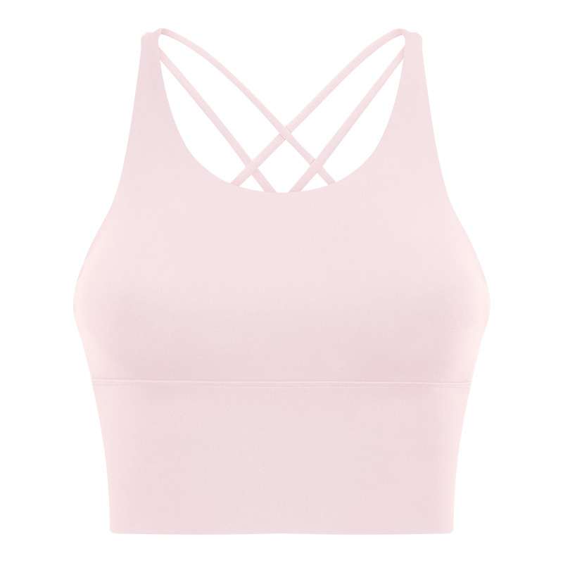 Soft Material Solid Color Sports Bras