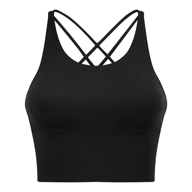 Soft Material Solid Color Sports Bras