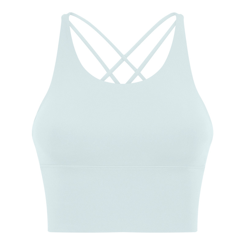 Soft Material Solid Color Sports Bras