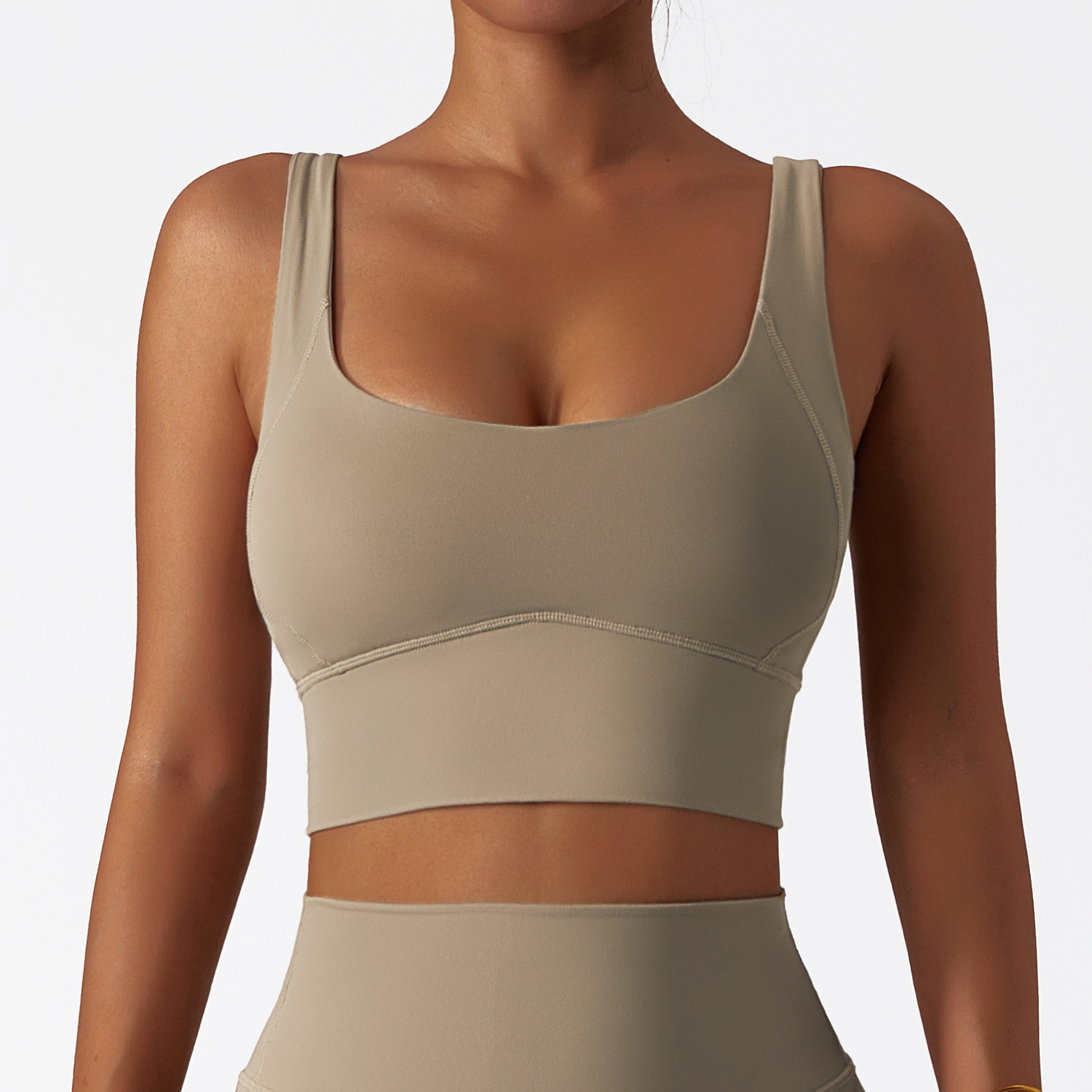 Wide Hem Soft Material Yoga Bra