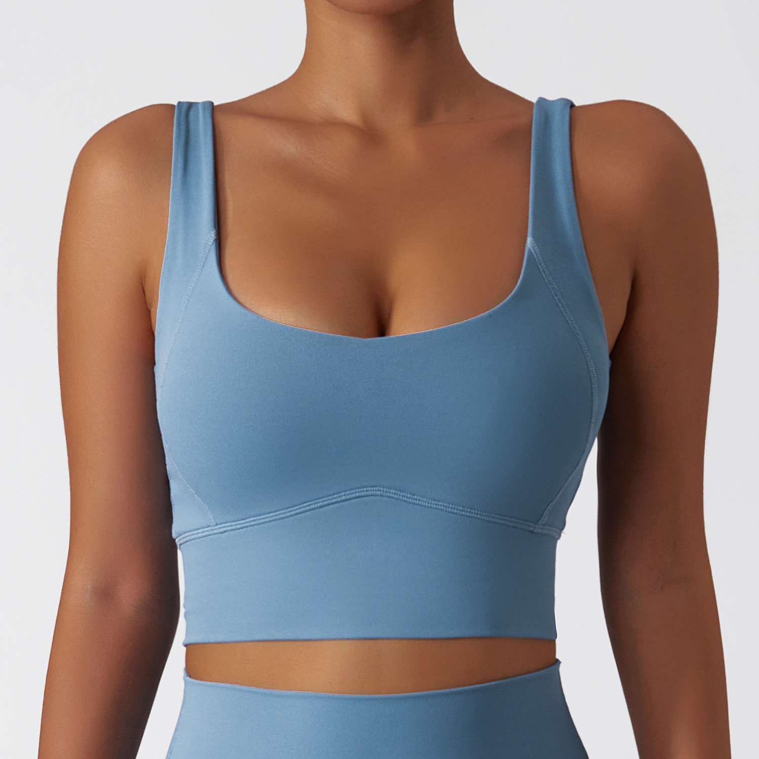 Wide Hem Soft Material Yoga Bra