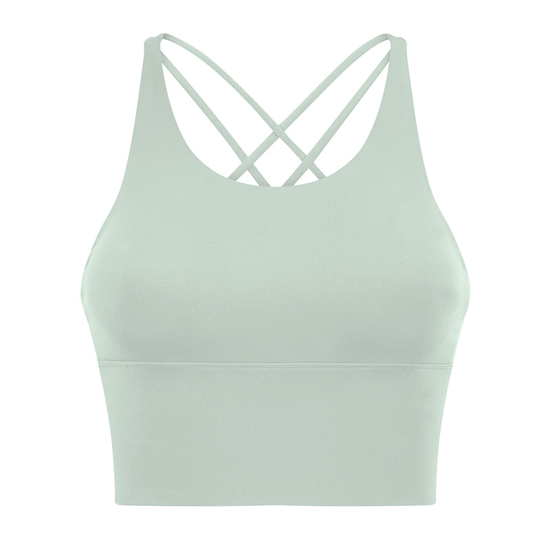 Soft Material Solid Color Sports Bras