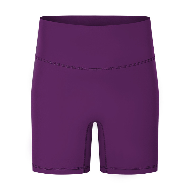 Soft Material Solid Color Yoga Shorts