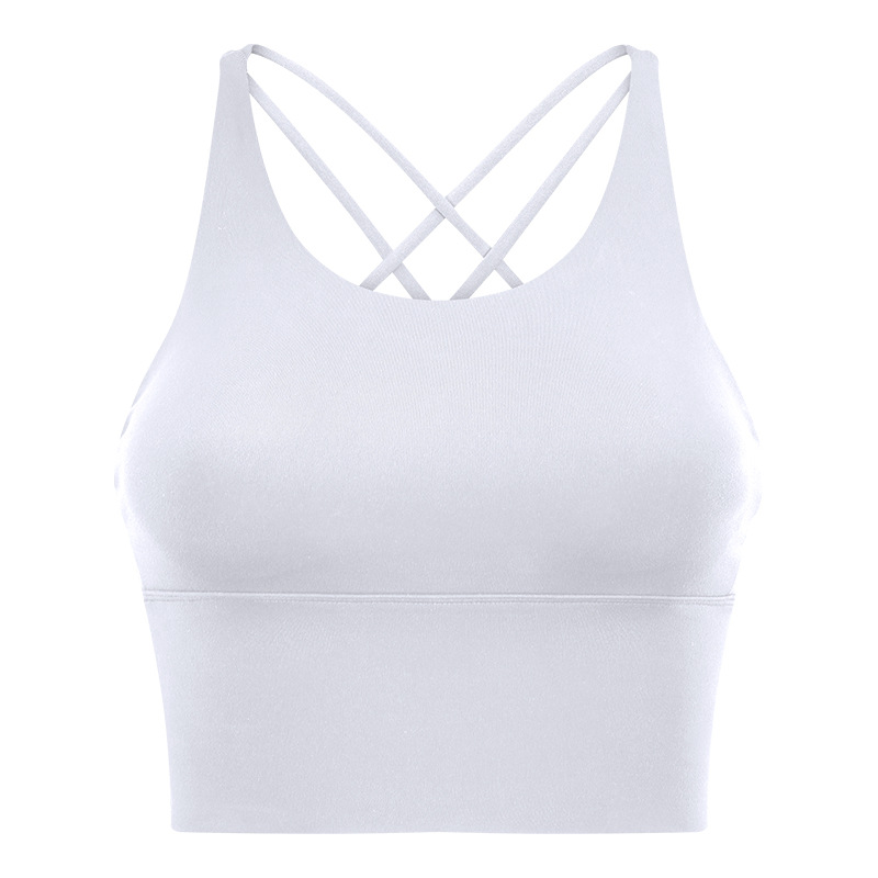 Soft Material Solid Color Sports Bras