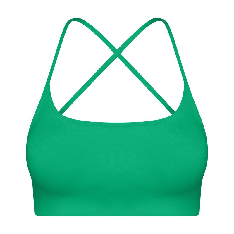 Cross Back Solid Color Yoga Bras