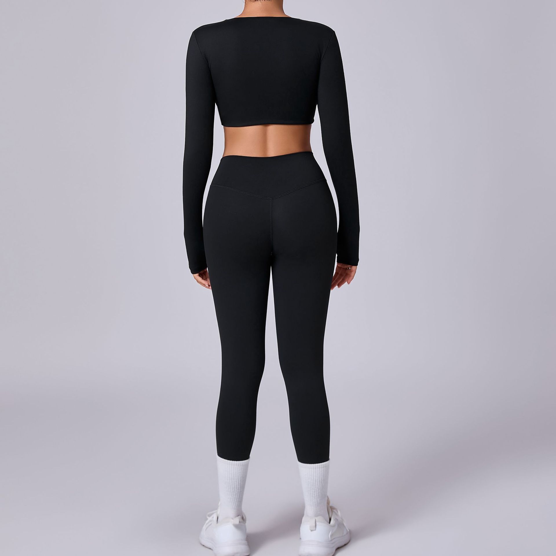 Quick-Dry High Waist Fitness 2-Piece Suit QS56106+13760