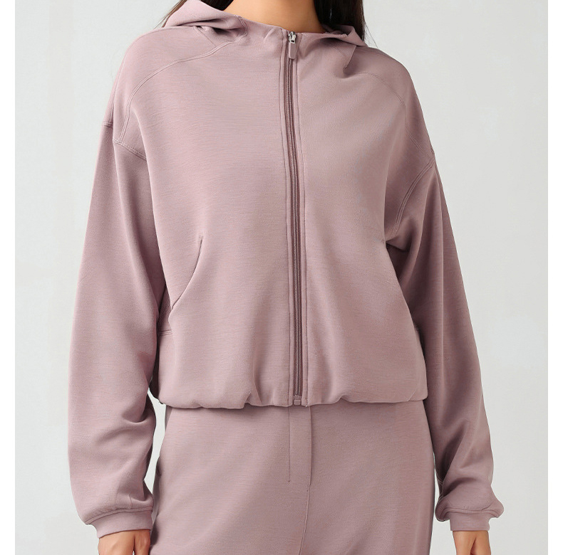 Zipper Soft  Air-layer Casual Sweatshirts DAW166