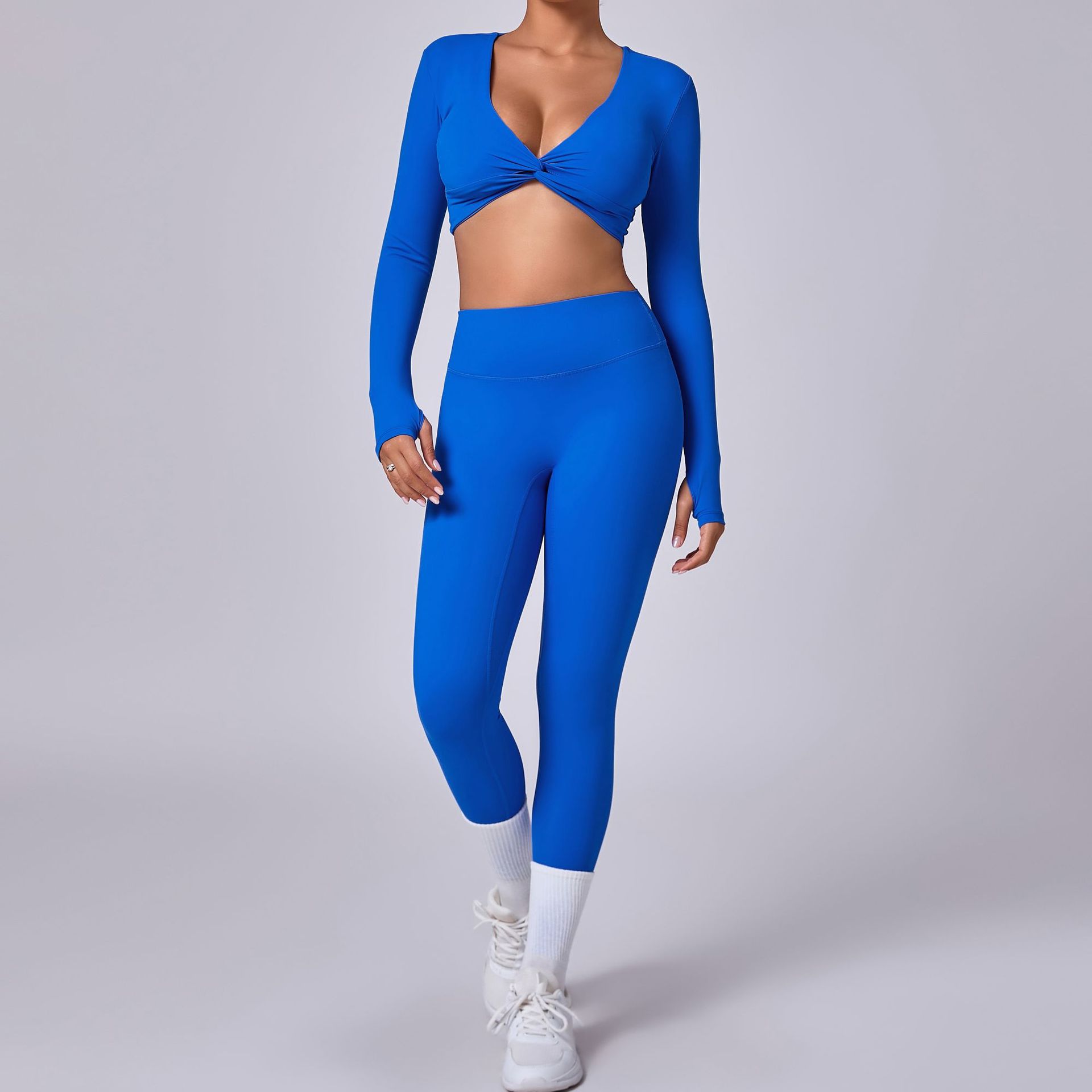 Quick-Dry High Waist Fitness 2-Piece Suit QS56106+13760