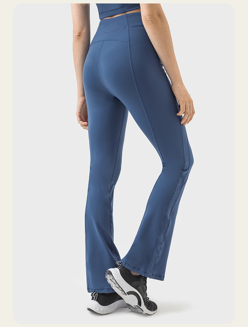 Zipper High Waist Bootcut flared Yoga Leggings DSS094