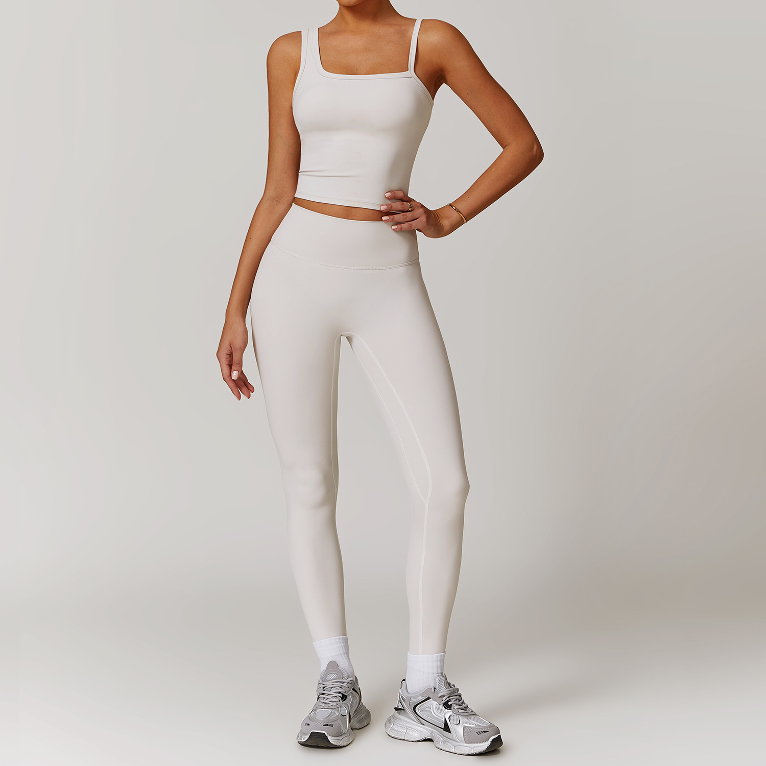 Soft Fabirc Asymmetric Yoga Sets 3 Options