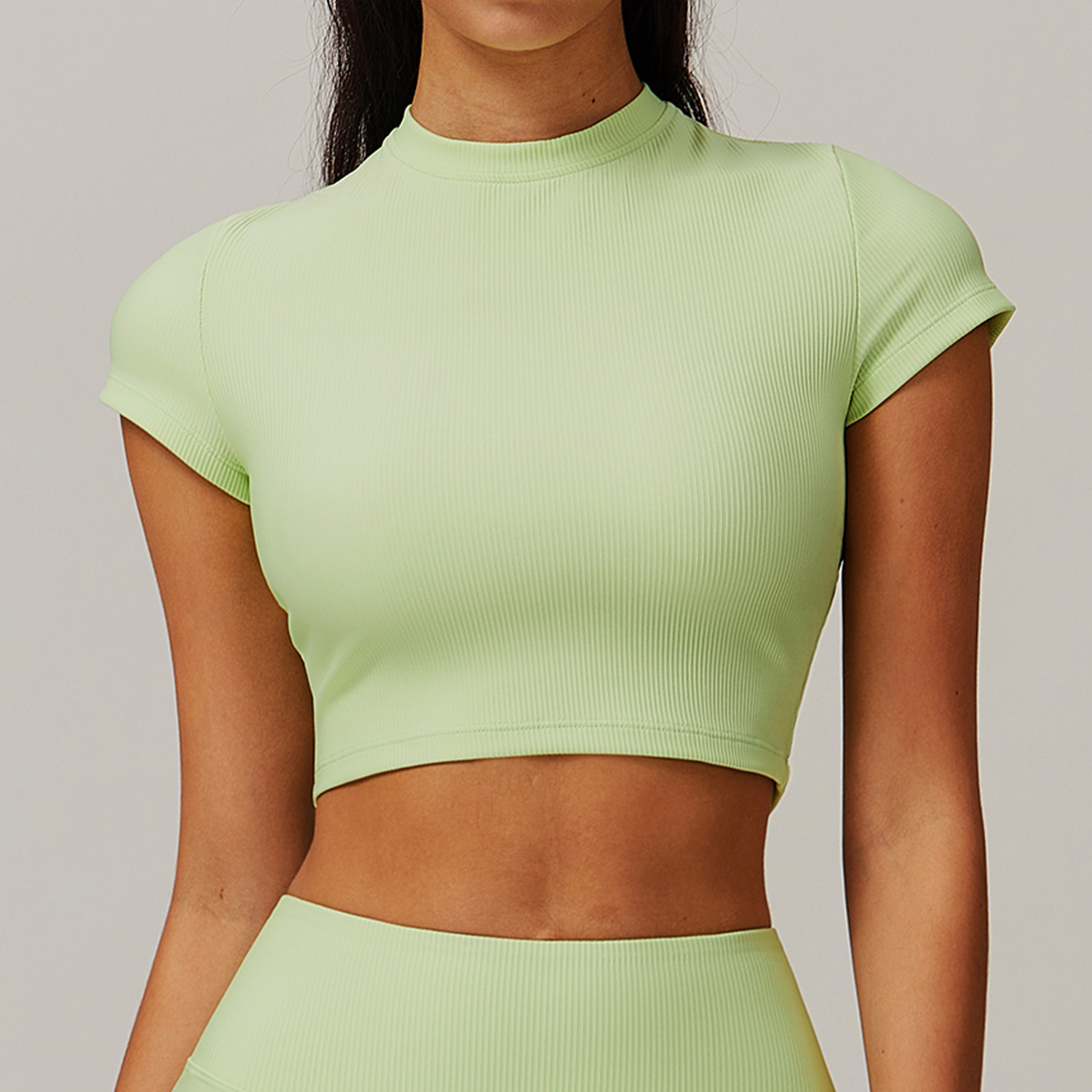 Ribbed Crop Yoga Top