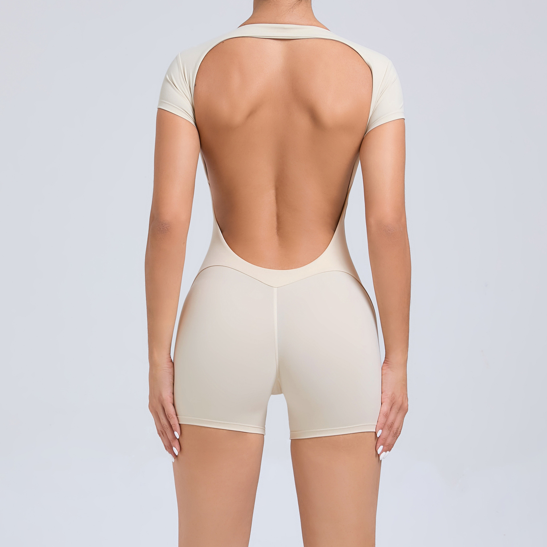 Tight Breathable Backless Sexy Quick-Drying Jumpsuit  QS52052