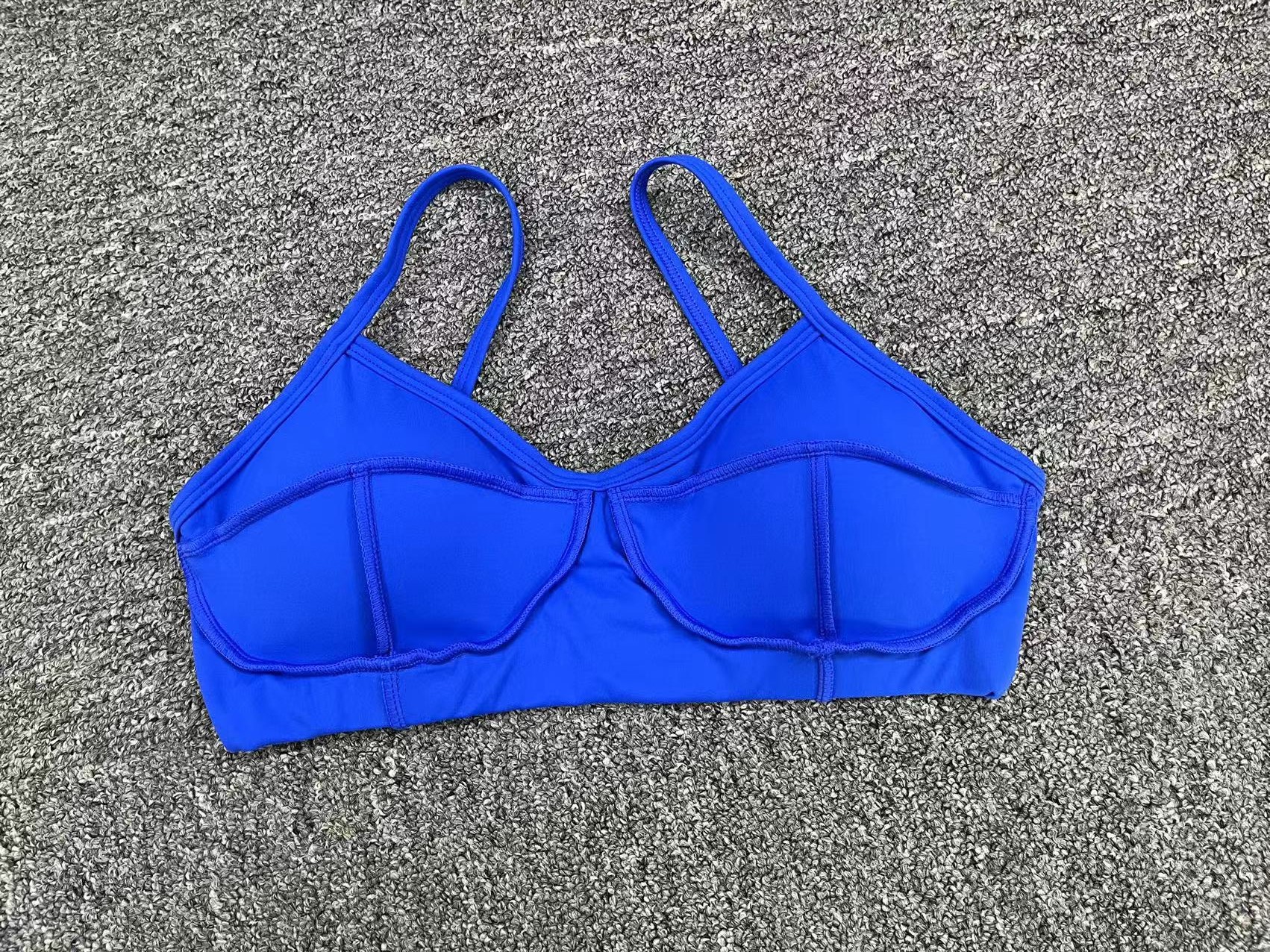 Thin Straps Tight Backless Fitting Sports Bra QS86040