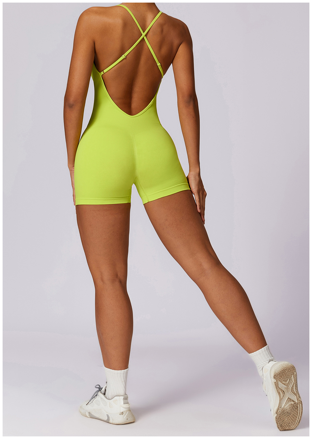 Scrunch Seamless Thin Straps Romper