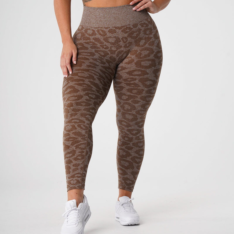 high waist seamless leopard legging 8171