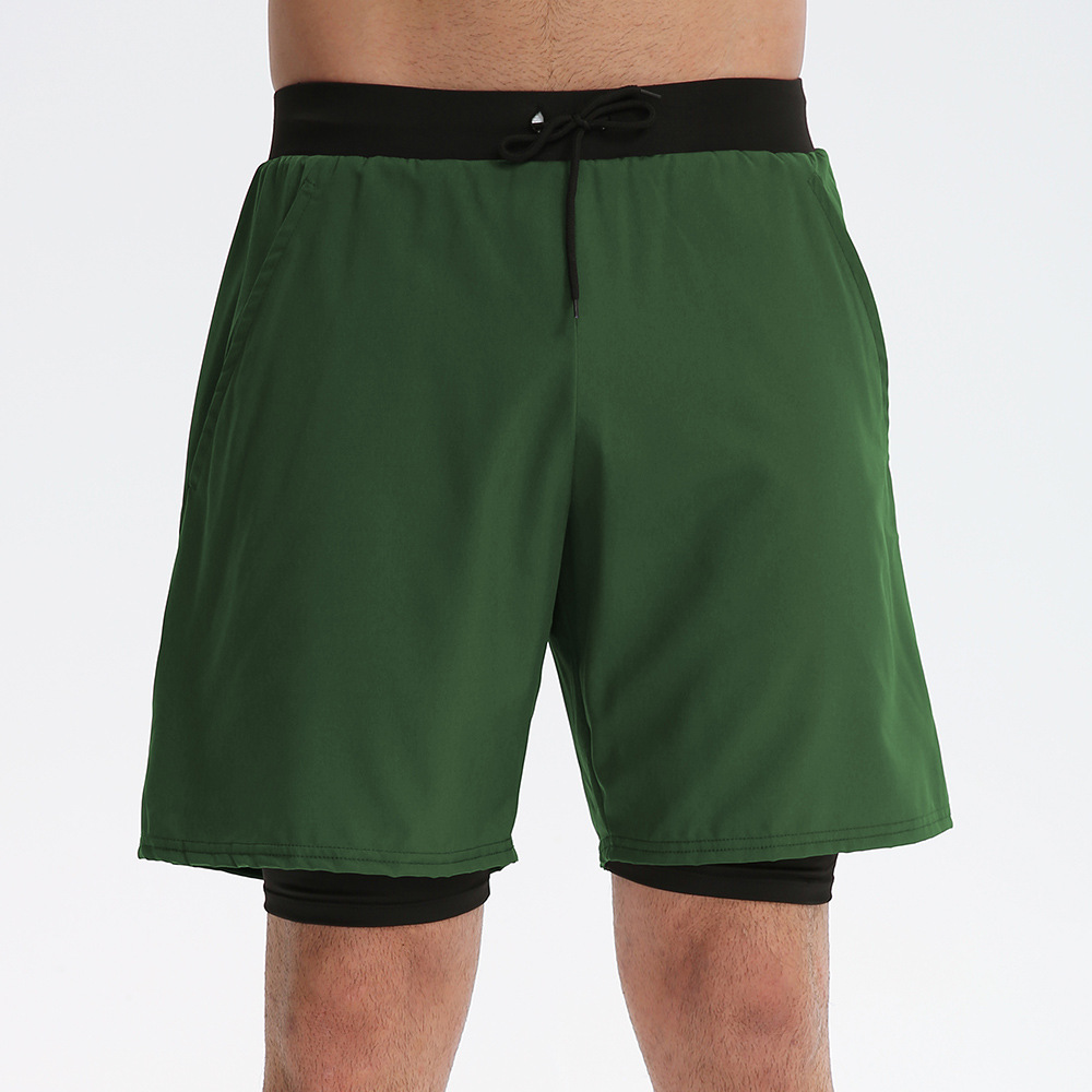  Men Sports Loose Casual Short With Lining 11410