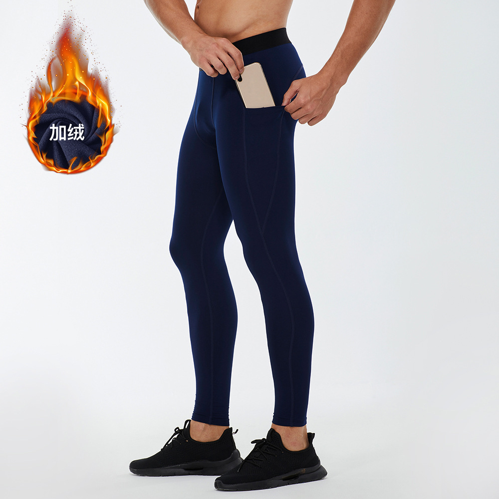 Men's Fitness Pants With Fleece Training Pants 01320