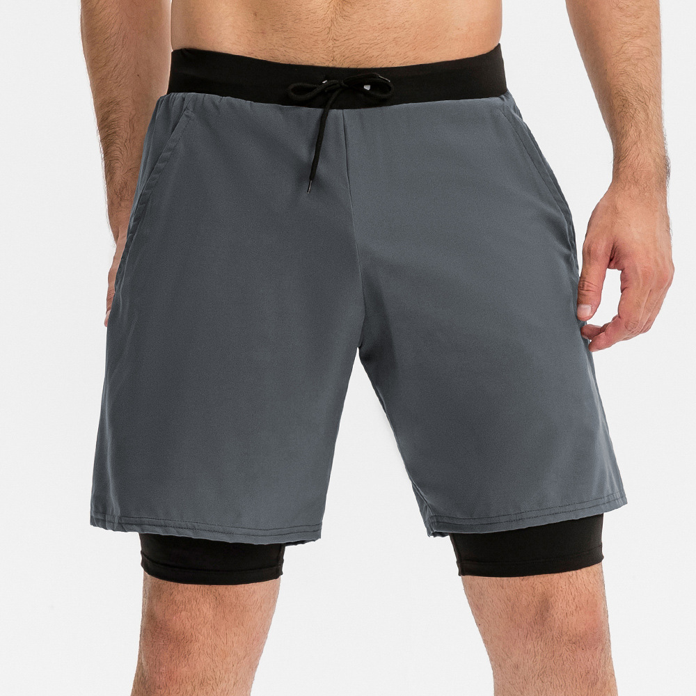  Men Sports Loose Casual Short With Lining 11410