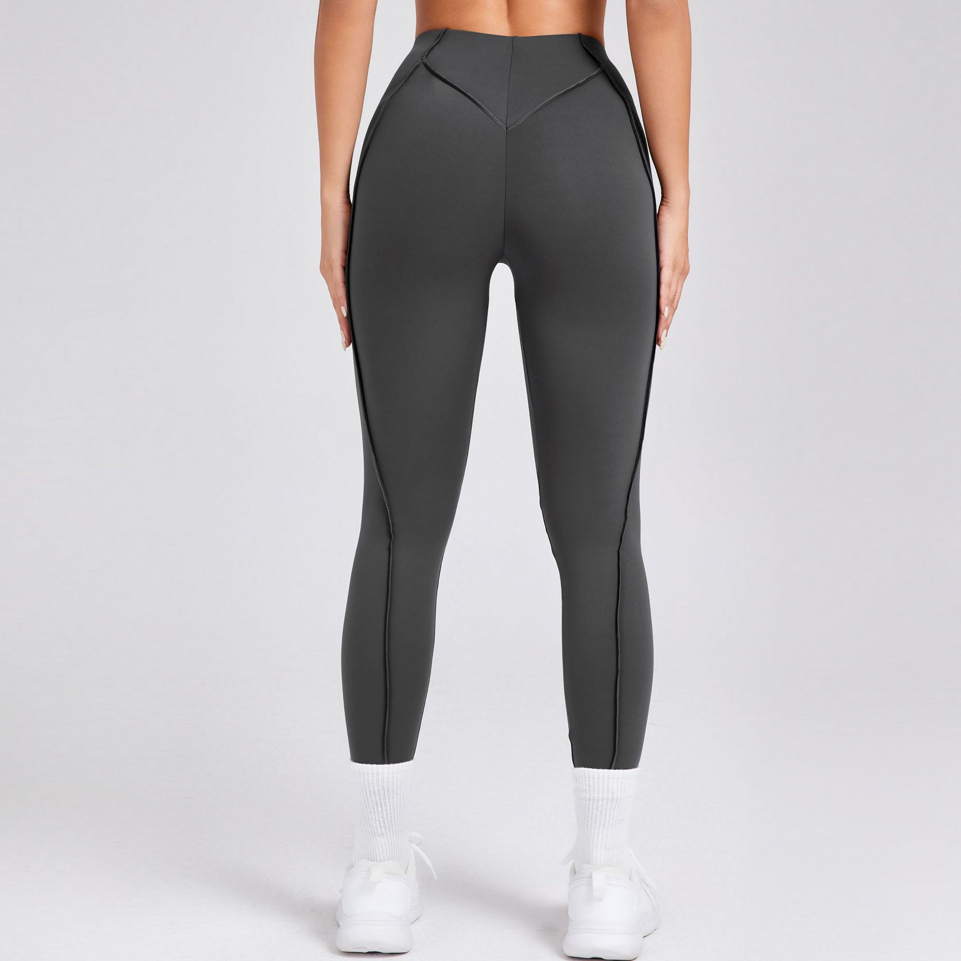 Three-Dimensional Beauty Tight High Waist Fitness Outside Running Exercise Pants  QS87652