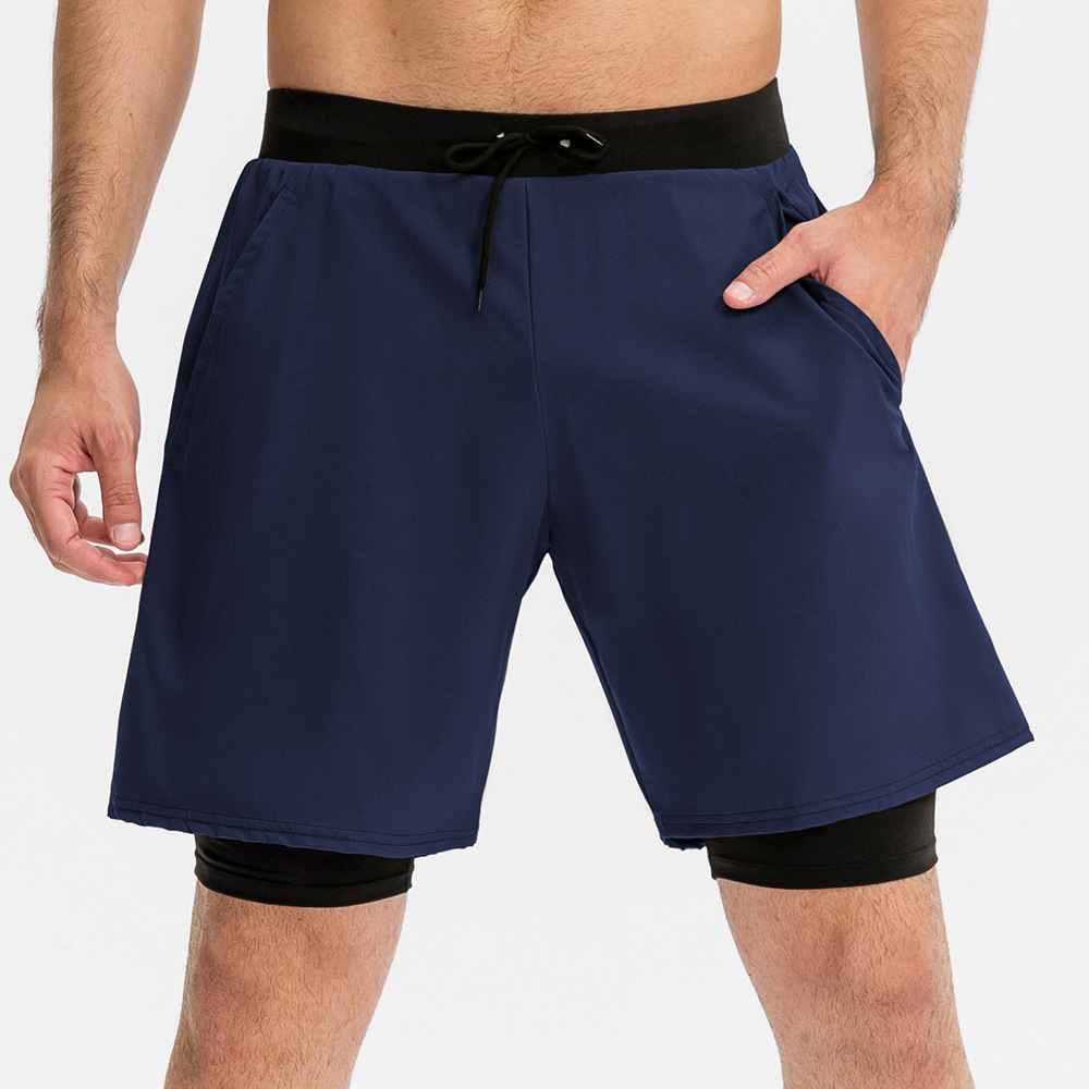  Men Sports Loose Casual Short With Lining 11410