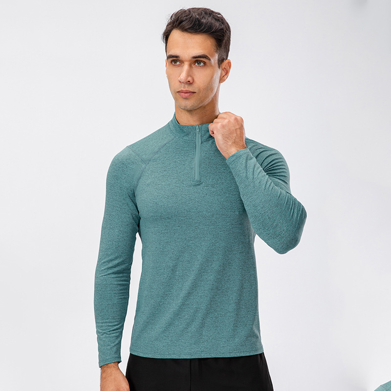 Half Zipper Men Long Sleeve Sports Wear 11516