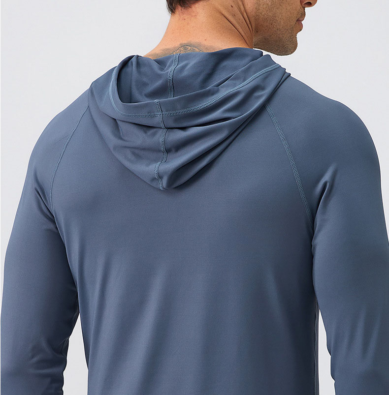 Men Hoodie Hooded Quick Drying Fitness Suit 31518