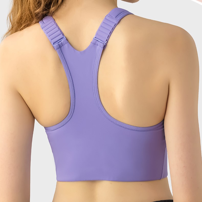 Adjustable Strap Solid Colour Yoga Bras DAW033