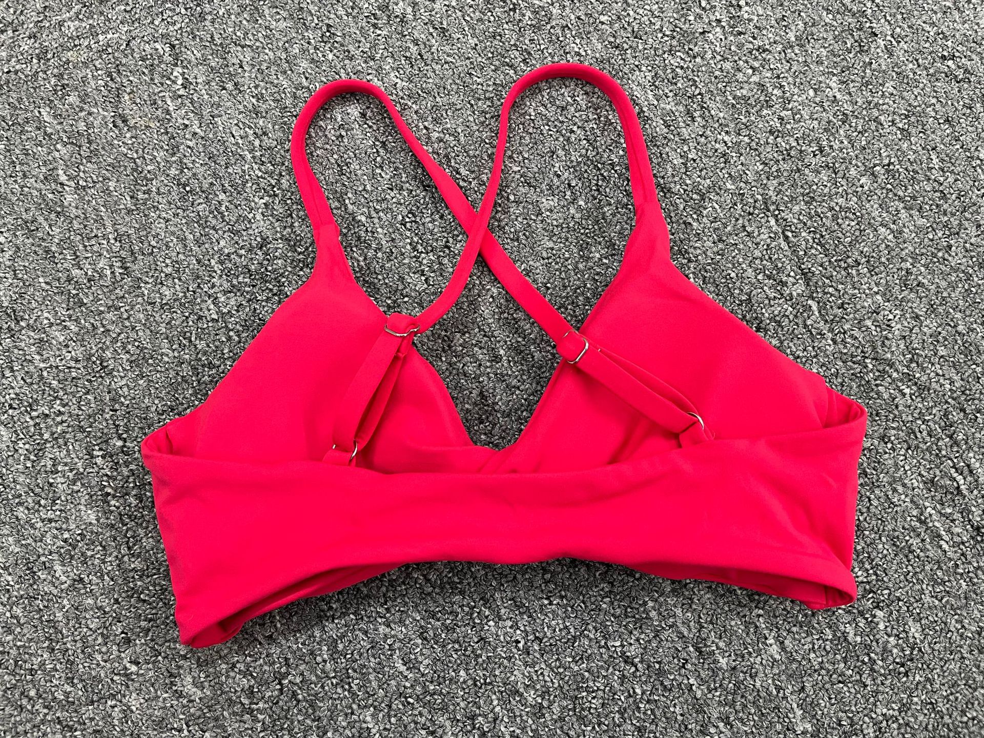 Adjustable Shoulder Straps Backless Quick Drying Sports Bra  QS61041