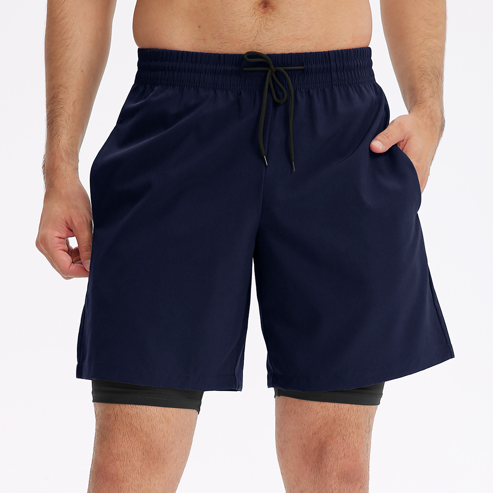  Men Sports Loose Casual Short With Lining 11411