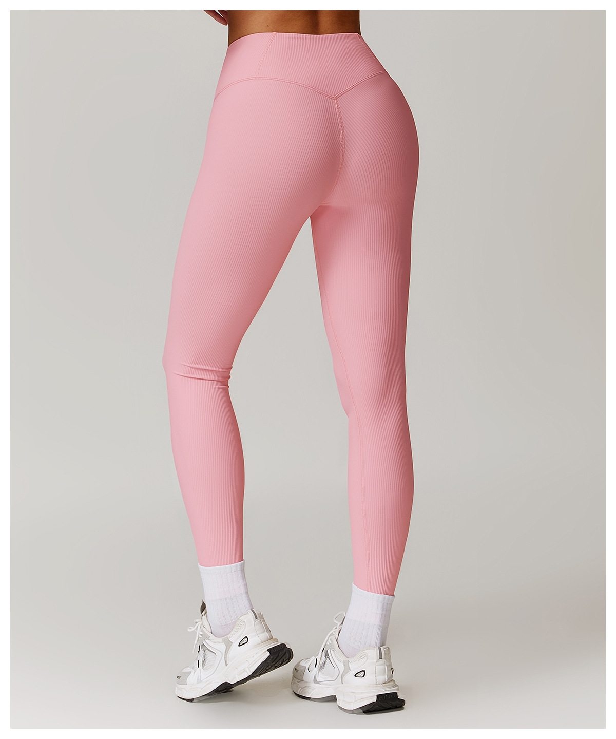 Curve Wasit Ribbed Yoga Leggings